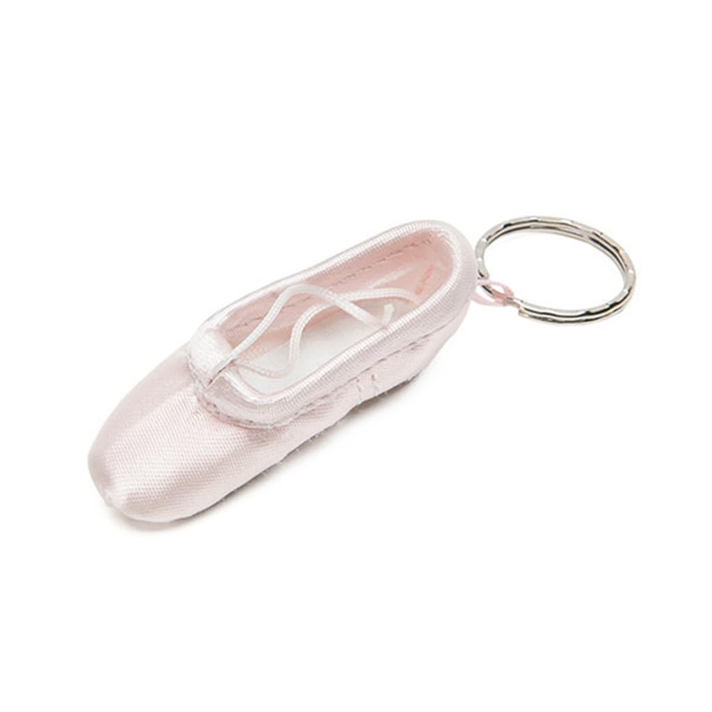 Asukohu Key Chain Ballet Shoe Keychain Silk Pointe Shoe Keyrings Elegant Key Accessory for Ballet Dances Enthusiasts