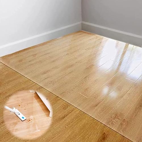 Zhixubah Extra Grande Alfombrilla para Sala De Estar Dormitorio Silla De Oficina Estera para Piso De Madera Transparente Protector De Suelo PVC Alfombra De Oficina 90x180 160x500