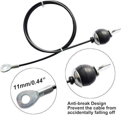 Mi Metty Fitness Pulley Cable,Adjustable Home Gym Cable Pulley System Replacement Fitness Cable for Pulley Machine Accessories,Thick 5mm Heavy Duty Pulley Cable for Home Gym - Image 3