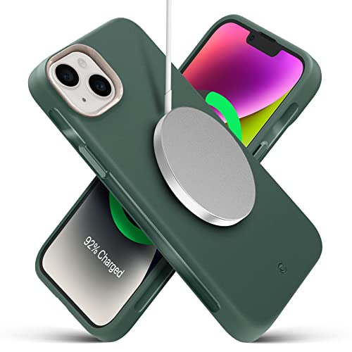 Image of Spigen Cyrill UltraColor Mag | iPhone 14 Plus Case | Green iPhone 14 Plus Back Cover | TPU+Poly Carbonate - Kale
