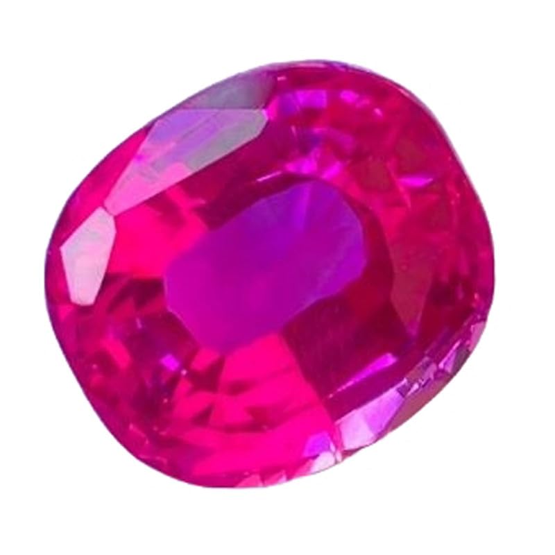 Saphir rose naturel ovale de 12x11x8 mm pour création de bijoux DIY