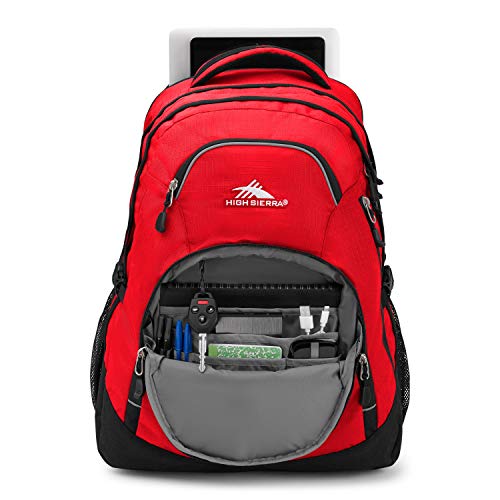 Image of High Sierra Access 2.0 Laptop Backpack, Crimson /Black, One Size