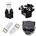 YITAMOTOR 10 Pack White T5 Wedge 73 74 LED 5050 Chipsets 1-SMD Instrument Panel Gauge Cluster Dashboard LED Light Bulbs & 10 Twist Lock Socket