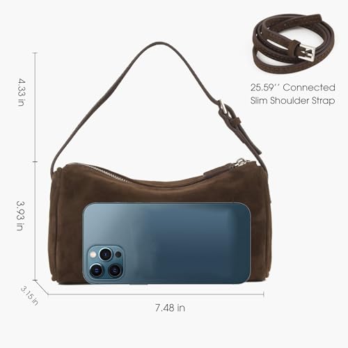 DONNAIN Premium Suede Crossbody Purse