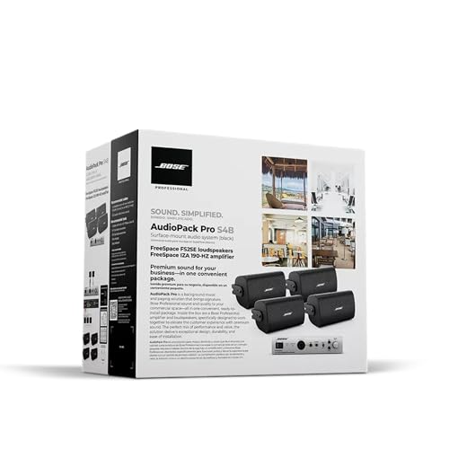 Bose Professional AudioPack Pro S4 120-volt Surface-Mount Loudspeaker Pack - Black
