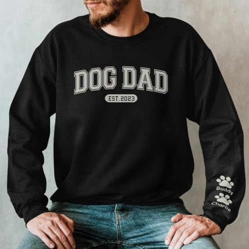 DOPTIKA Custom Sweatshirt for Women Men, Dog Dad Dog Mom Sweatshirt, Valentine's Day For Dog Lovers2