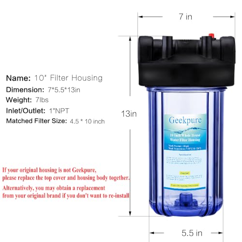 Geekpure Filter Housing in Use