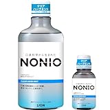 【Amazon.co.jp限定】NONIO(ノニオ) マウスウォッシュ クリアハーブミント 600ml +ミニリンス80ml付き [医薬部外品] 洗口液 口臭原因菌を殺菌 アルコール配合