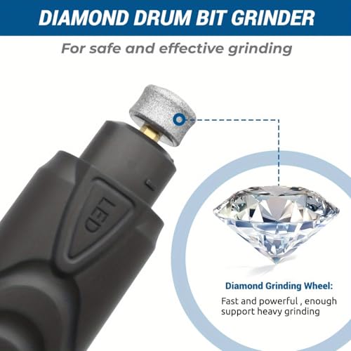 Image of Professional Dog Nail Grinder with LED Light, 2-Speed Electric Pet Nail Trimmer, Low Noise Rechargeable Nail Clipper for Small, Medium & Large Dogs and Cats (Pet Nail Grinder)