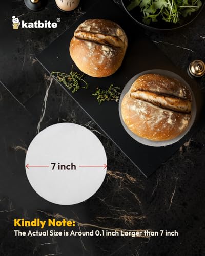 Katbite Parchment Rounds - 200, 7 Inch, 4”5”6”8"9”10”12” Parchment Paper Rounds Available, Uses for Cake Baking, Air Fryer Liners