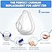 Upgraded Set for Airfit F20 Medium, FSA/HSA Eligible, Replacement Headstrap Frame Assembly, Secure Seal & Optimized Comfort with Advanced Silicone Cushion, Great-Value CPAP Supplies (Without Elbow)