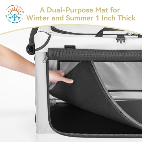 PETSFIT Caixa portátil para cães, caixa macia para cães – 91 cm fácil de montar, leve, resistente, c