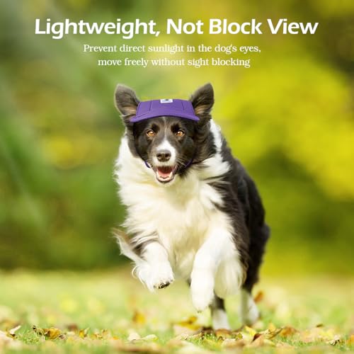 image for Pawaboo Dog Baseball Cap - Upgraded Elastic Ear Holes - Adjustable Dog