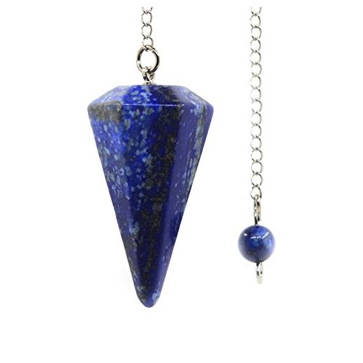 Hexagonal Lapis Chakra Pendant Pendulum