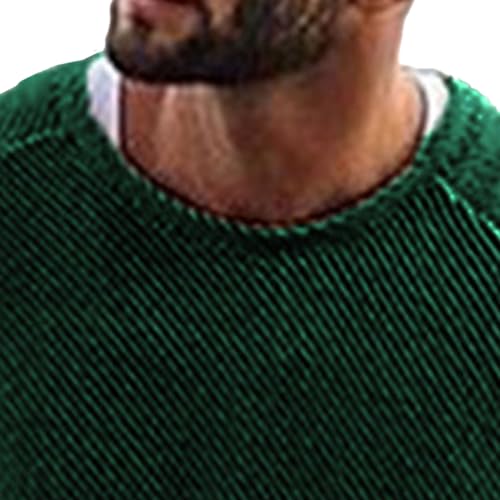 Men's Slim Fit Knit Pullover Men Crewneck Casual Long Sleeved Sweater Male Twill Stretch Solid Sweater3