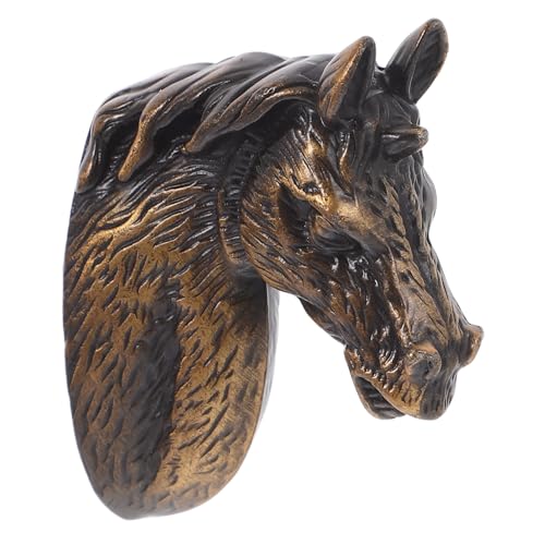 IWOWHERO Tiradores Armarios Cabeza Caballo Vintage Decorativos Modernos para Puertas y Fáciles de Instalar Decoración Hogar Elegante
