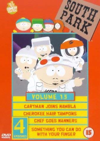 Serie en DVD de South Park Vol. 13 edición del Reino Unido con el humor irreverente original