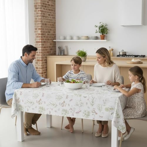 Miniatura 2 de Ecommerc3 Mantel Hule Mesa Rectangular Tamaño 100x140 Cm - Estilo, Durabilidad Y Fácil Limpieza Para Tu Mesa - Mantel Hule Antimanchas E Impermeable - Niza Multicolor