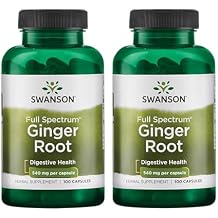 Swanson Full Spectrum Ginger Root 540 mg 100 Caps 2 Pack