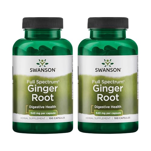 Swanson Full Spectrum Ginger Root 540 mg 100 Caps (2 Pack)