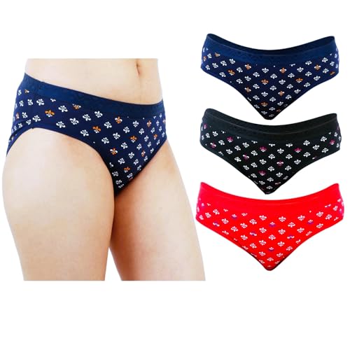 Pack of 3 Women Antibacterial Soft Hipster Panty for Regular Uses...
