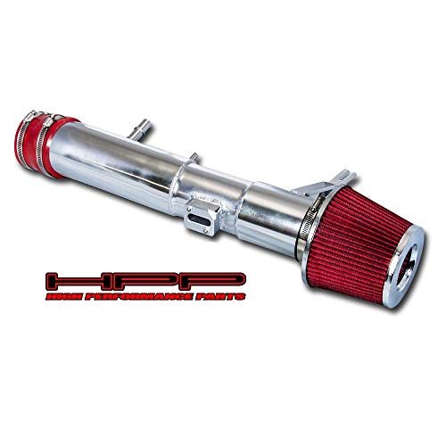 High Performance Parts Cold Air Intake Kit & Red Filter Combo Compatible for Ford 2011-2014 Mustang 3.7L V6