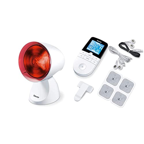 Beurer IL-21 Lámpara con Infrarrojos + EM 49 TENS/EMS digital, dispositivo de corriente de estimulación 3 en 1