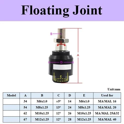 Joint Fitting Mounting Bracket for Mini Cylinder Accessories(Floating Joint,MA MAL16)