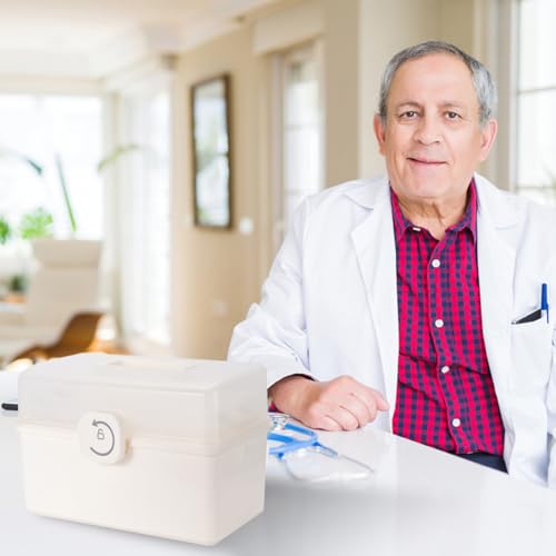 Boîte de rangement pour médicaments à la maison coffret portable blanc COLLBATH