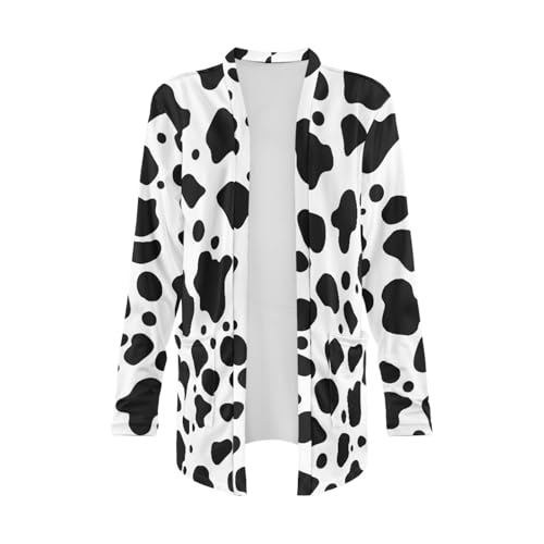 Image of Womens Open Fron Cardigan Sweaters Long Sleeve Oversized Casual Tops Loose Lightweight Daily Coats with Pockets