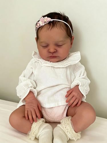 Muñeca Realista Reborn 19 Pulgadas Ojos Cerrados miniatura 6