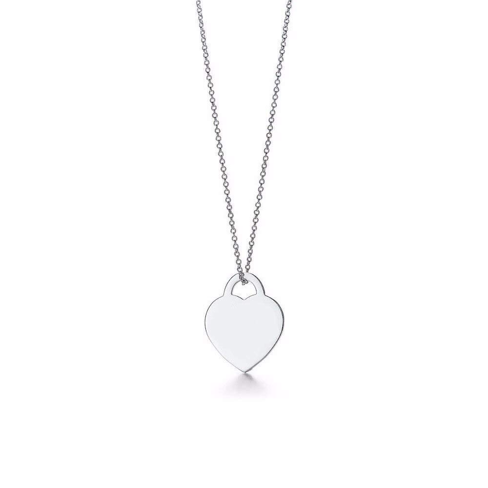 Boucles d'oreilles Cœur Lock TQHGM en argent design tempérament moderne