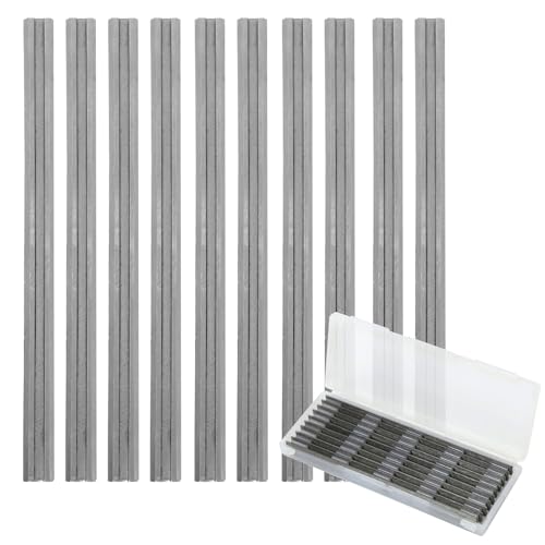 Cuchilla Cepillo Electrico, 10 Piezas 82mm Cuchillo Reversible, Cuchilla Cepillo Electrico para Maquinaria de Carpintería, Cuchillas Cepillo Compatible con Ayoría de Las Cepilladoras con 82 mm