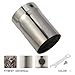 Exhaust Baffle Silencer Exhaust DB Killer Silencer Muffler Fit for 1.9 inch Motorcycle Exhaust Pipe