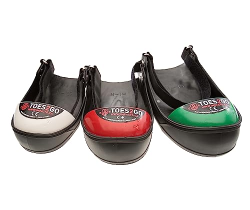 Toes2Go Steel Toe Cap Overshoe Green Toe Lrg M13-16 #TOP2