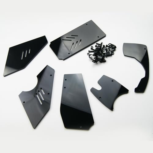 TITRACING Black Front Rear Window Windshield Set For HPI KM Baja 5B 5T 5SC Buggy Truck