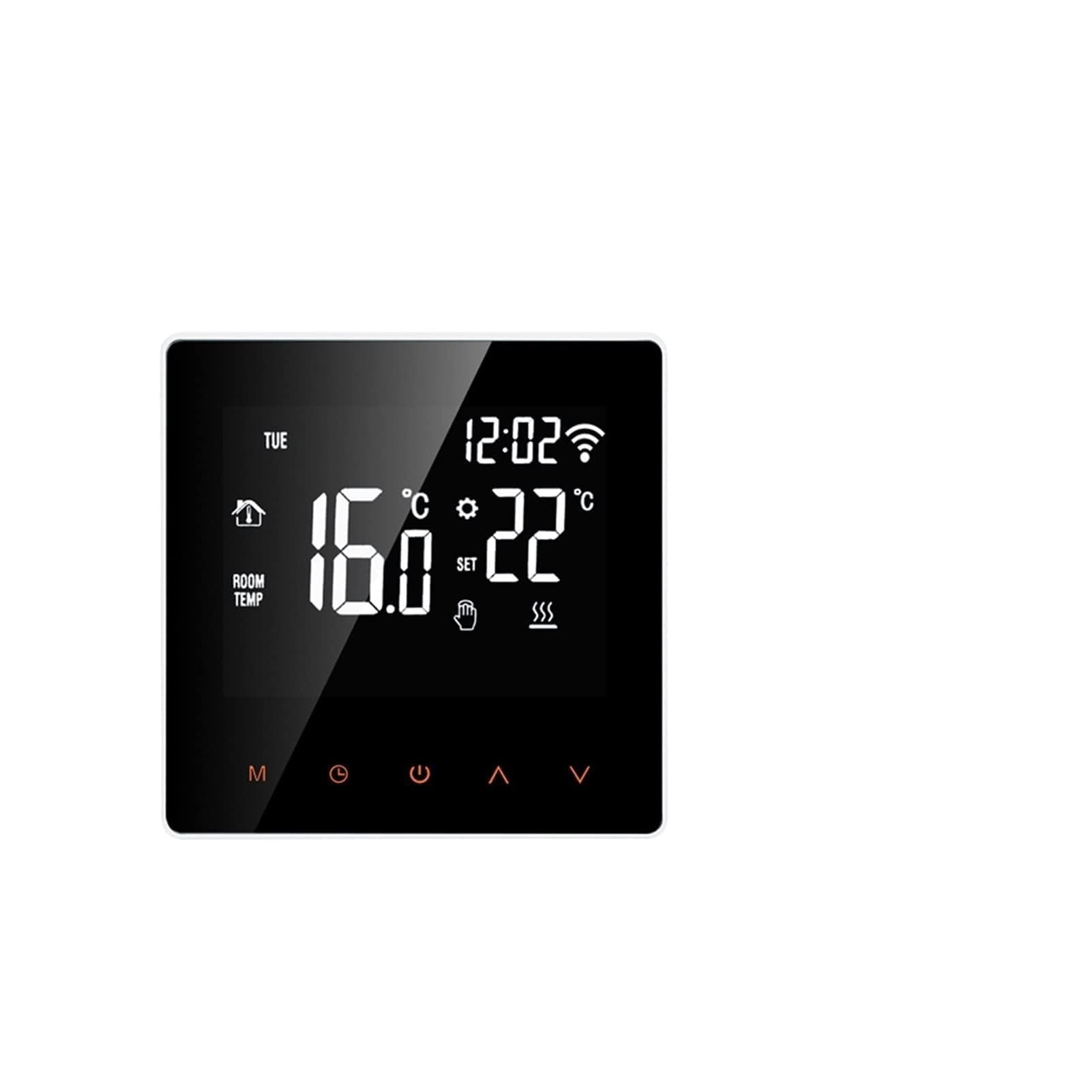 Cyfrowy higrometr termometr wewnętrzny Inteligentny regulator temperatury termostatu, woda/elektryczne ogrzewanie z kompilacją w obsłudze czujnika Alexa Google Home Z wyświetlaczem LCD(3A Water Gas