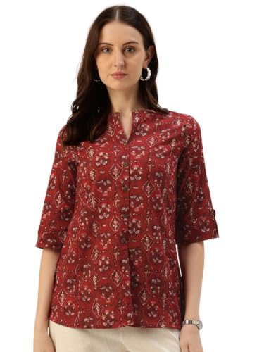 Image of Printed Mandarin Shirt - Casual & Chic (S-3XL)