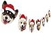 Corgi Christmas Garland, Dog Face Christmas Party Hanging Decorations, Xmas Gift for Corgi Lover
