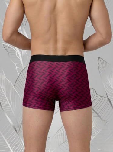 Image of CATELYN Ultra-Soft Nylon Breathable Stretch Trunks Men's Premium Printed Innerwear for Daily Comfort Men Sweatproof (Pack of 4)