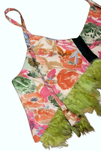 Image of ANNECA baby girl's designer rayon cotton modern crop top and naylon soft net knee lenth skirt clothing set