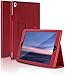 FANSONG iPad Cover 9,7", Custodia per iPad Air 2 1 5 6 Pro 2016 Gen Ultra Sottile in Pelle PU Protettivo con Penna Titolare Smart Magnetico Folio con Auto Sveglia e Sonno per iPad 9,7 Pollici Rosso