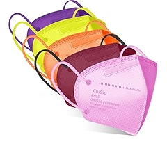 Amazon.com: ChiSip Disposable KN95 Face Mask 50 Pack, 5