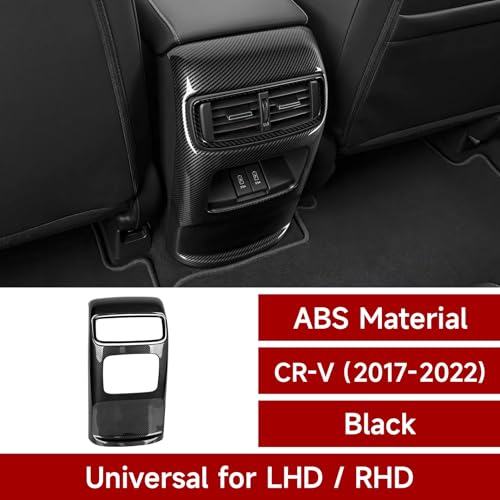 Image of Rear Air Vent Outlet Decals for Honda CR-V 2017 2018 2019 2020 2021 2022 Accessories CRV ABS Carbon Fiber Interior Stickers