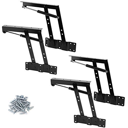 ZOENHOU 2 Pairs 4 PCS 150N Folding Gas Hydraulic Lift Up