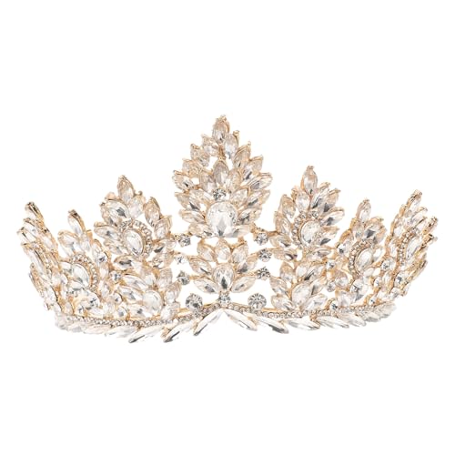 Couronne baroque pour femme en strass diadème de mariage élégant