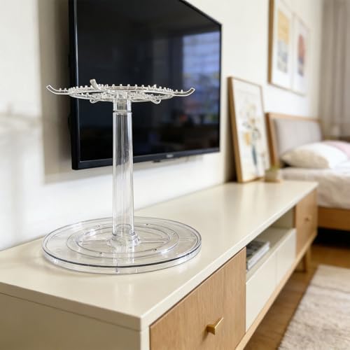 Vitrine moderne tourbillonnée support polyvalent d'exposition de miniatures