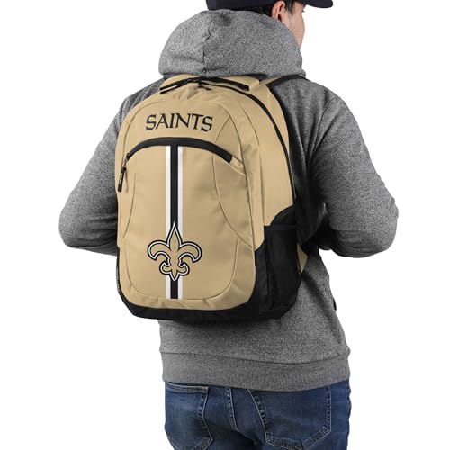 Image of FOCO New Orleans Saints NFL Alternate Color Action Backpack - Gold