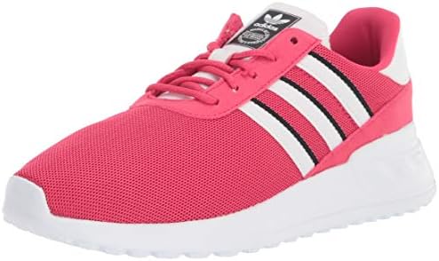 adidas Originals LA Trainer Lite Sneaker, Power Pink/White/Black, 3 US Unisex Little Kid