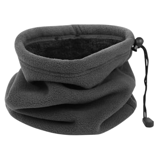 Baluue Bufanda Tubular Térmica Unisex de Forro Polar Grueso y Cálido con Cordón para Ciclismo y Actividades al Aire Invierno de Cuello Reutilizable y Resistente al Frío